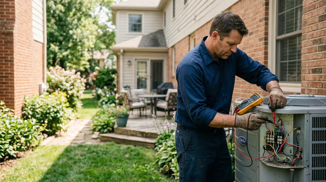 HVAC technician working near Homestead, MT